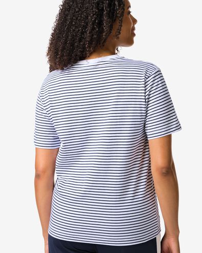 t-shirt femme Miffy jersey rayures bleu bleu - 36208440BLUE - HEMA