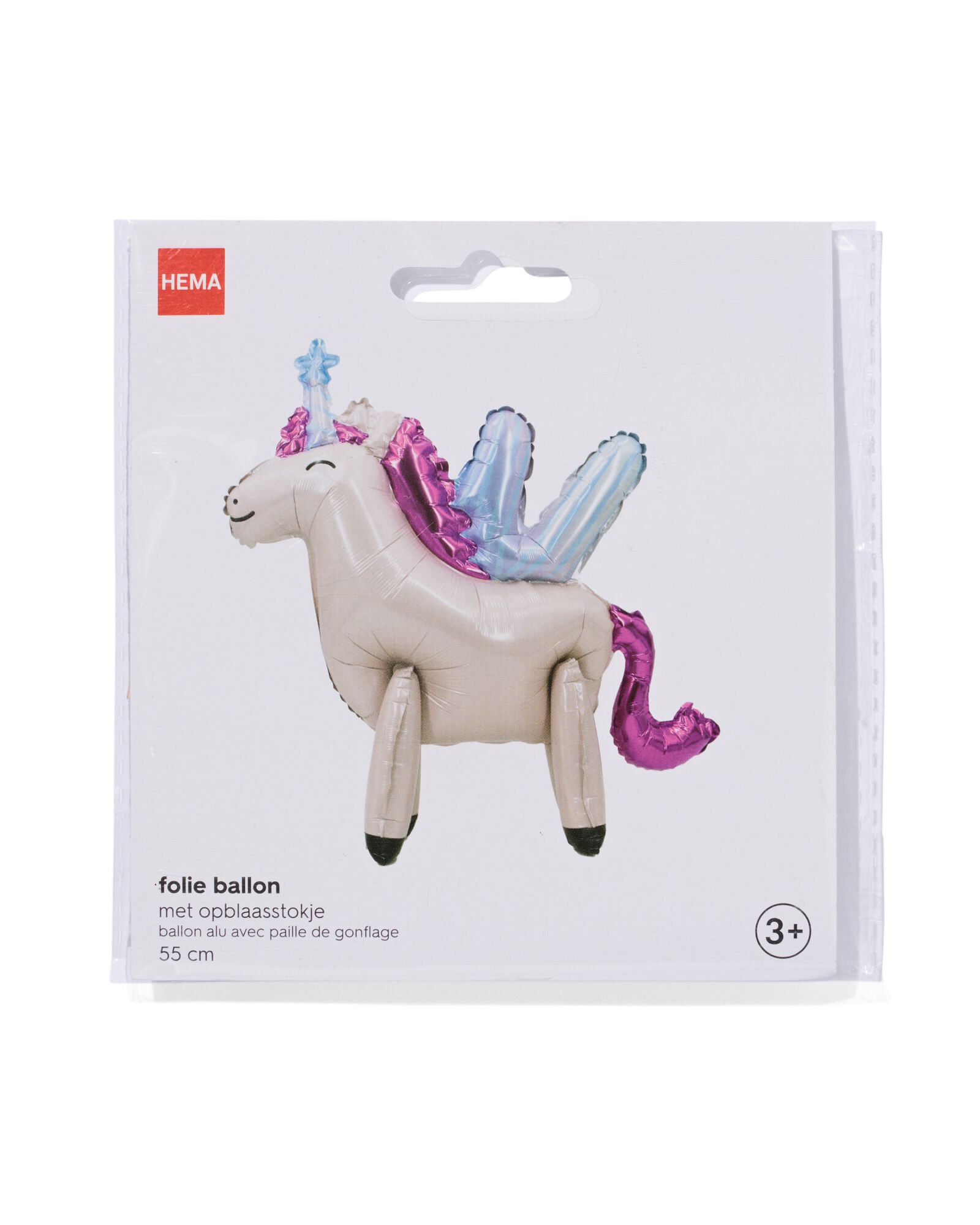 ballon aluminium 3D licorne 55 cm - 14250041 - HEMA