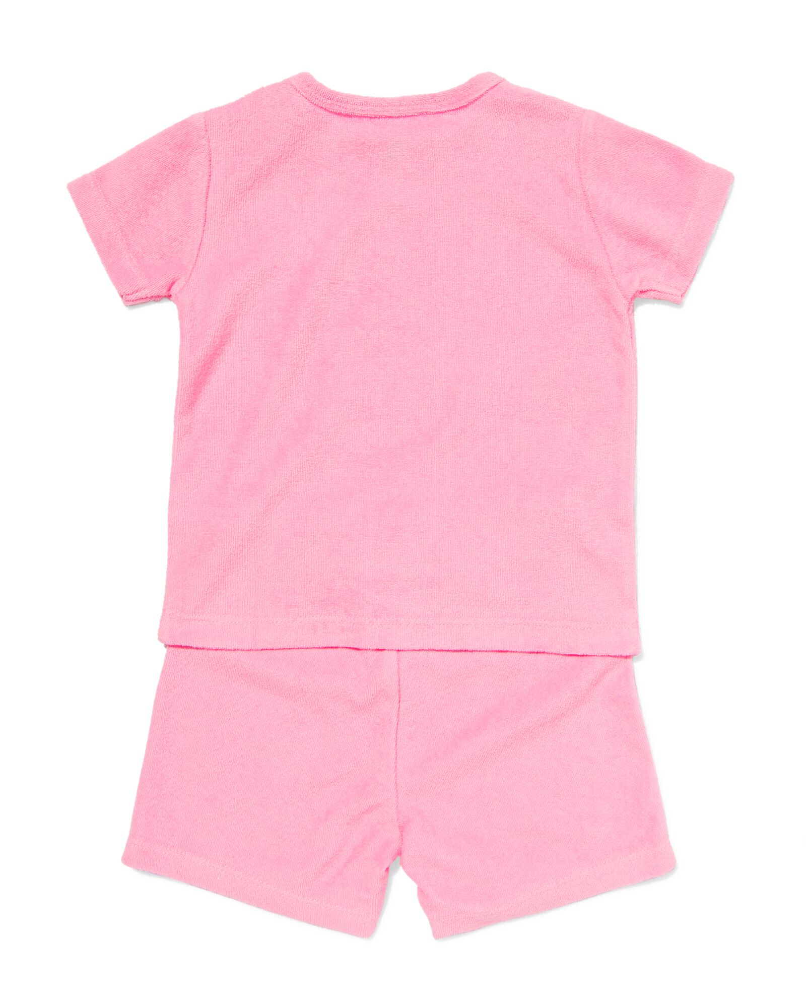 pyjama b&eacute;b&eacute; en tissu &eacute;ponge rose rose - 33301660PINK - HEMA