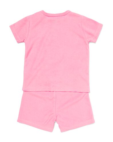 pyjama b&eacute;b&eacute; en tissu &eacute;ponge rose rose - 33301660PINK - HEMA
