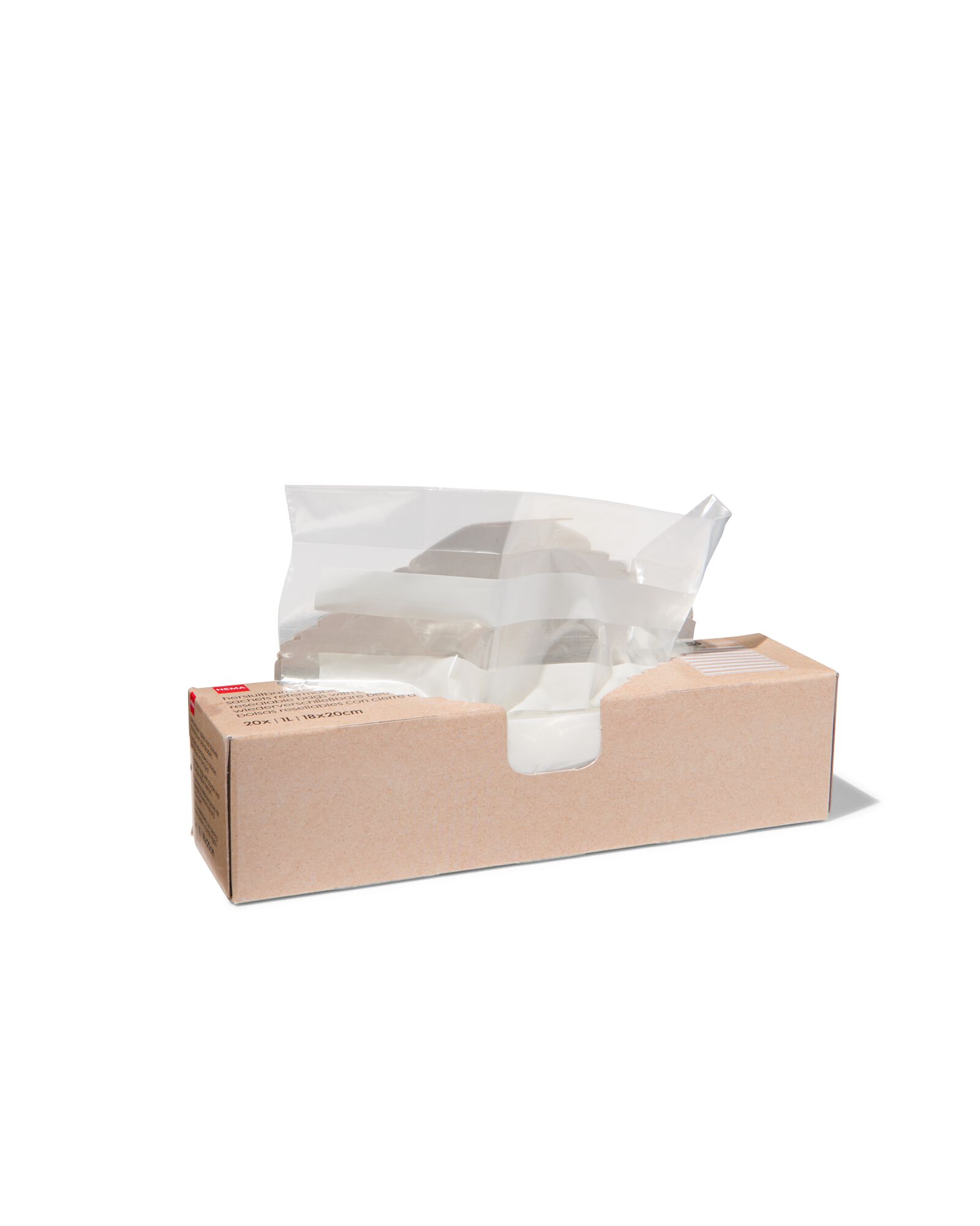 20er-Pack Druckverschlussbeutel mit Standboden, 1 L - 20510086 - HEMA