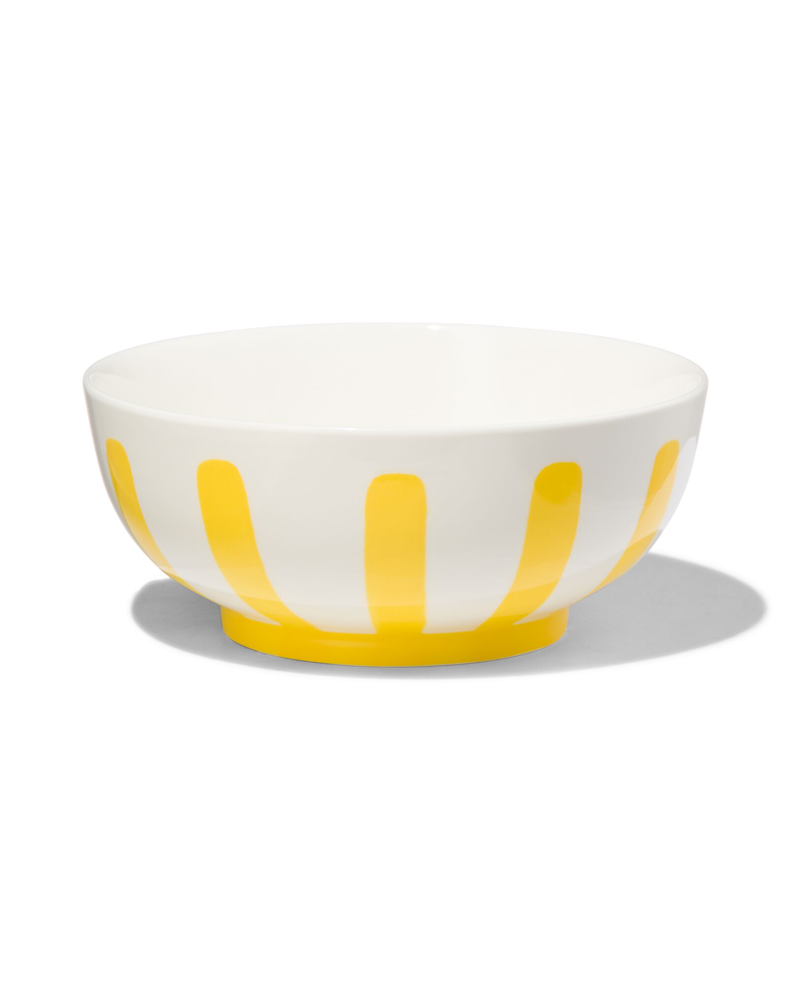 hema bol ø15cm - new bone blanc et jaune - vaisselle dépareillée (jaune)