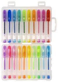 20 mini stylos gel avec des paillettes - 14598782 - HEMA
