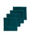 serviettes de bain - qualité supérieure vert foncé débarbouillettes 30 x 30 - 5245410 - HEMA