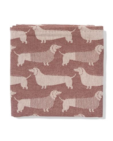 Geschirrtuch 65 x 65 cm Baumwolle, Hund - 5400079 - HEMA