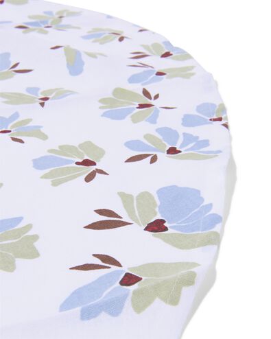 tafelkleed ⌀180cm katoen bloemen groen-blauw - 5300052 - HEMA