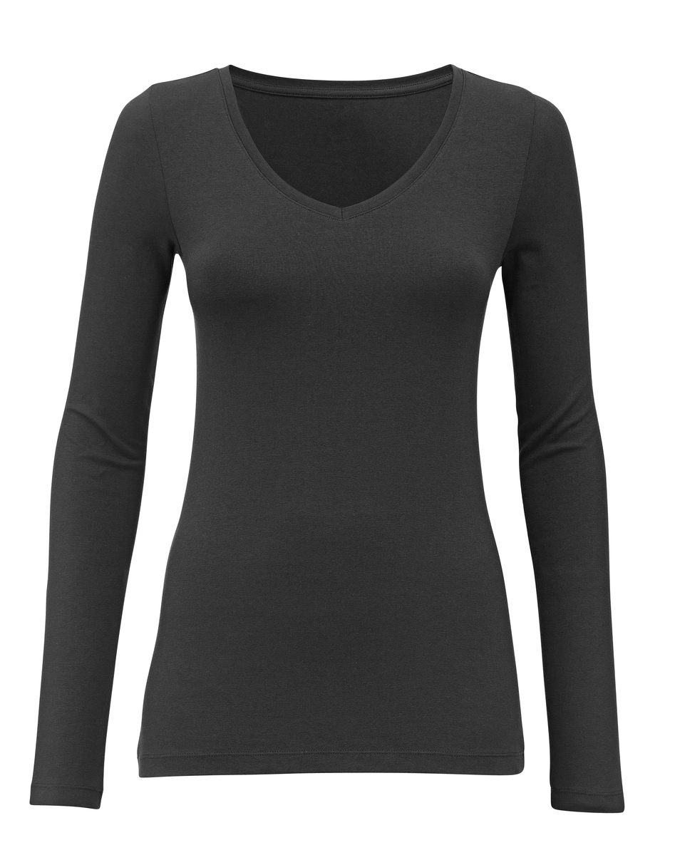 Damen-Shirt schwarz - 1000005400 - HEMA