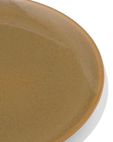 Assiette plate &Oslash;26,4 cm Monaco &eacute;mail r&eacute;actif brun fonc&eacute; - 9650209 - HEMA