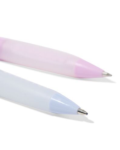 stylos grip caoutchouc encre bleue - 4 stylos - 14400611 - HEMA