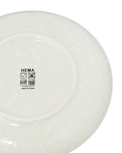 Kuchenteller ⌀ 16 cm, Trend, Steingut, gesprenkelt, gr&uuml;n - 9650349 - HEMA