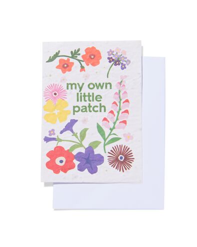 carte de v&oelig;ux "own little patch" avec graines - 41800635 - HEMA
