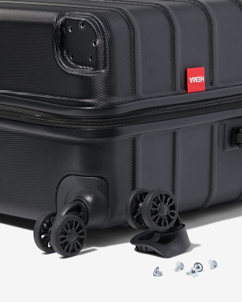 valise ABS 51x28x76 noir - 18630026 - HEMA