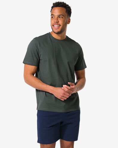 t-shirt homme coupe classique gris gris - 2190340GREY - HEMA