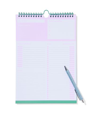 Schreibtisch-Tagesplaner, Spiralbindung, St&auml;nder, 30 x 21 cm - 14170181 - HEMA