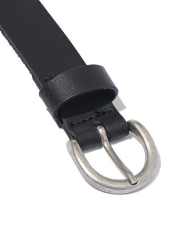 damesriem leer nerf 2.5cm zwart - 1000023438 - HEMA