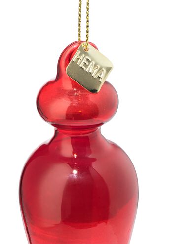 d&eacute;coration de No&euml;l &agrave; suspendre 3,5x15x3,5cm piquet en verre couleur d&eacute;grad&eacute;e - 25100236 - HEMA