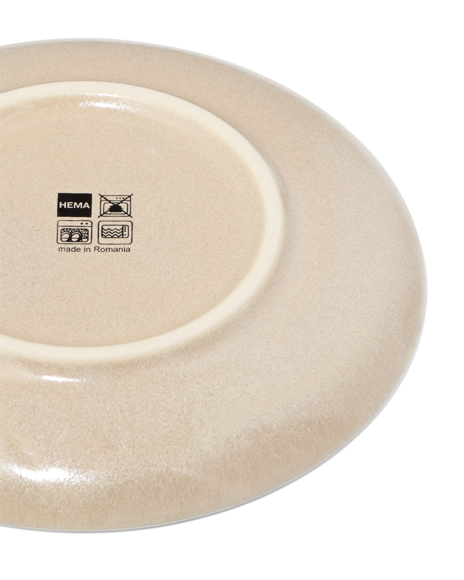 petite assiette  &Oslash;16cm PUUR gla&ccedil;ure r&eacute;active beige - 9650142 - HEMA