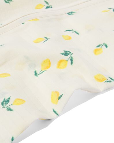 baby slaapzak mouwloos katoen citroenen gebroken wit gebroken wit - 33309130OFFWHITE - HEMA
