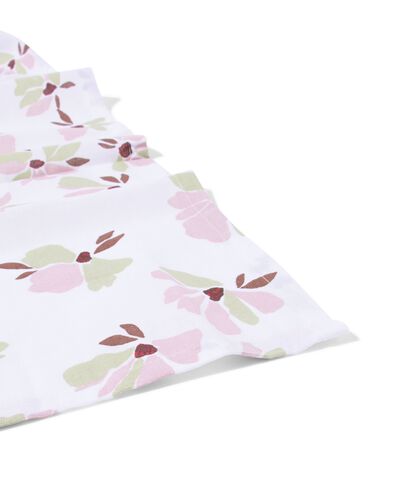 Tischdecke 140 x 240 cm Baumwolle, Blumen, rosa-gr&uuml;n - 5300151 - HEMA