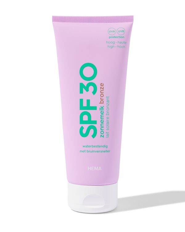 cr&egrave;me solaire avec acc&eacute;l&eacute;rateur de bronzage SPF30 200ml - 11640014 - HEMA