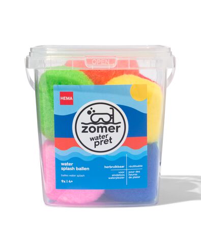 herbruikbare water splash ballen - 9 stuks - 15840031 - HEMA