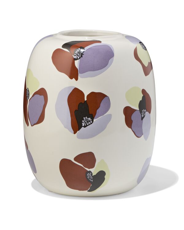 vase ⌀14x18cm c&eacute;ramique coquelicot - 13326004 - HEMA