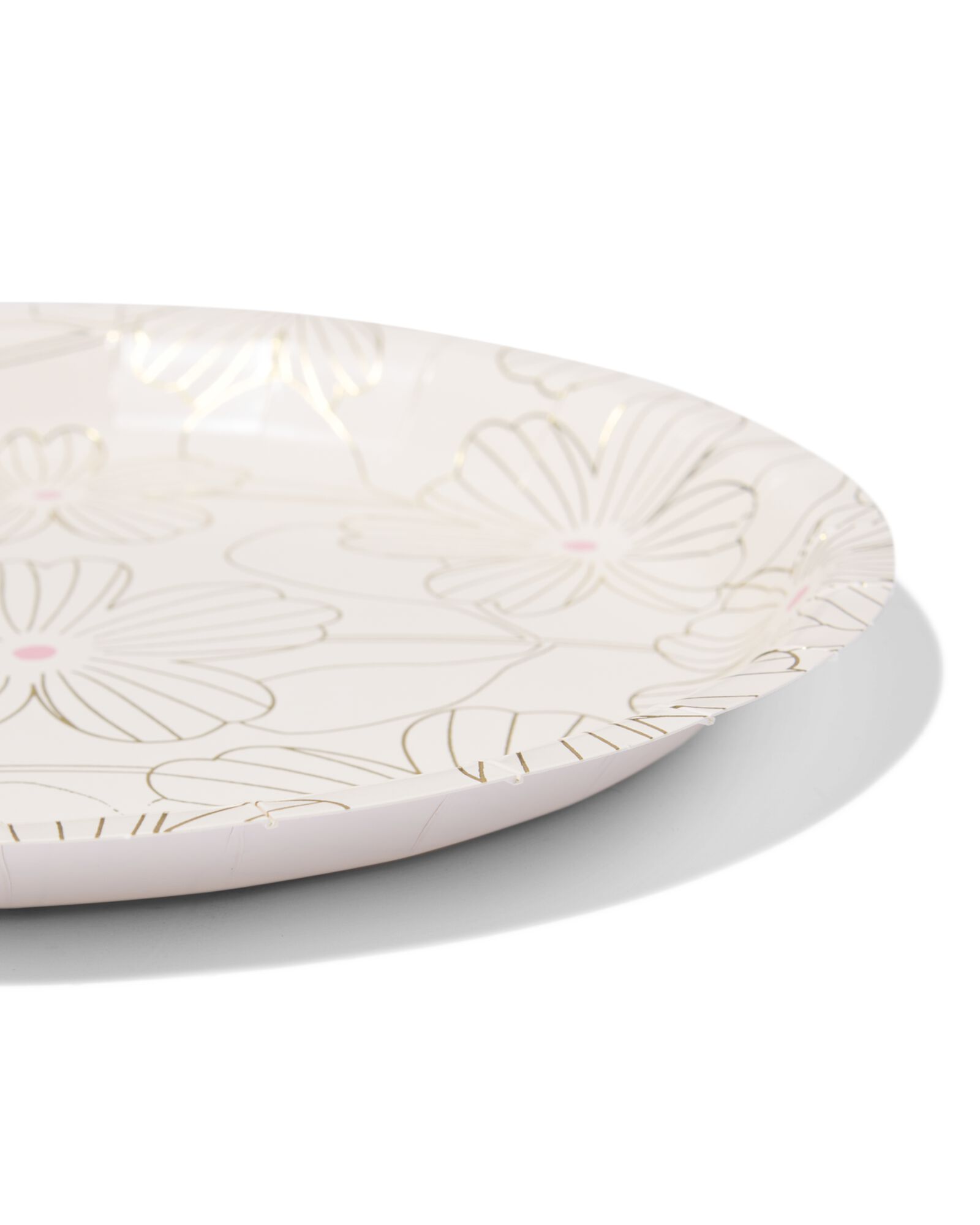 Teller ⌀ 22,5 cm, Pappe, Blumen &ndash; 8 St&uuml;ck - 14250370 - HEMA