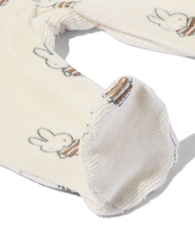 combinaison miffy en velours c&ocirc;tel&eacute; pour nouveau-n&eacute; &eacute;cru - 33402920ECRU - HEMA