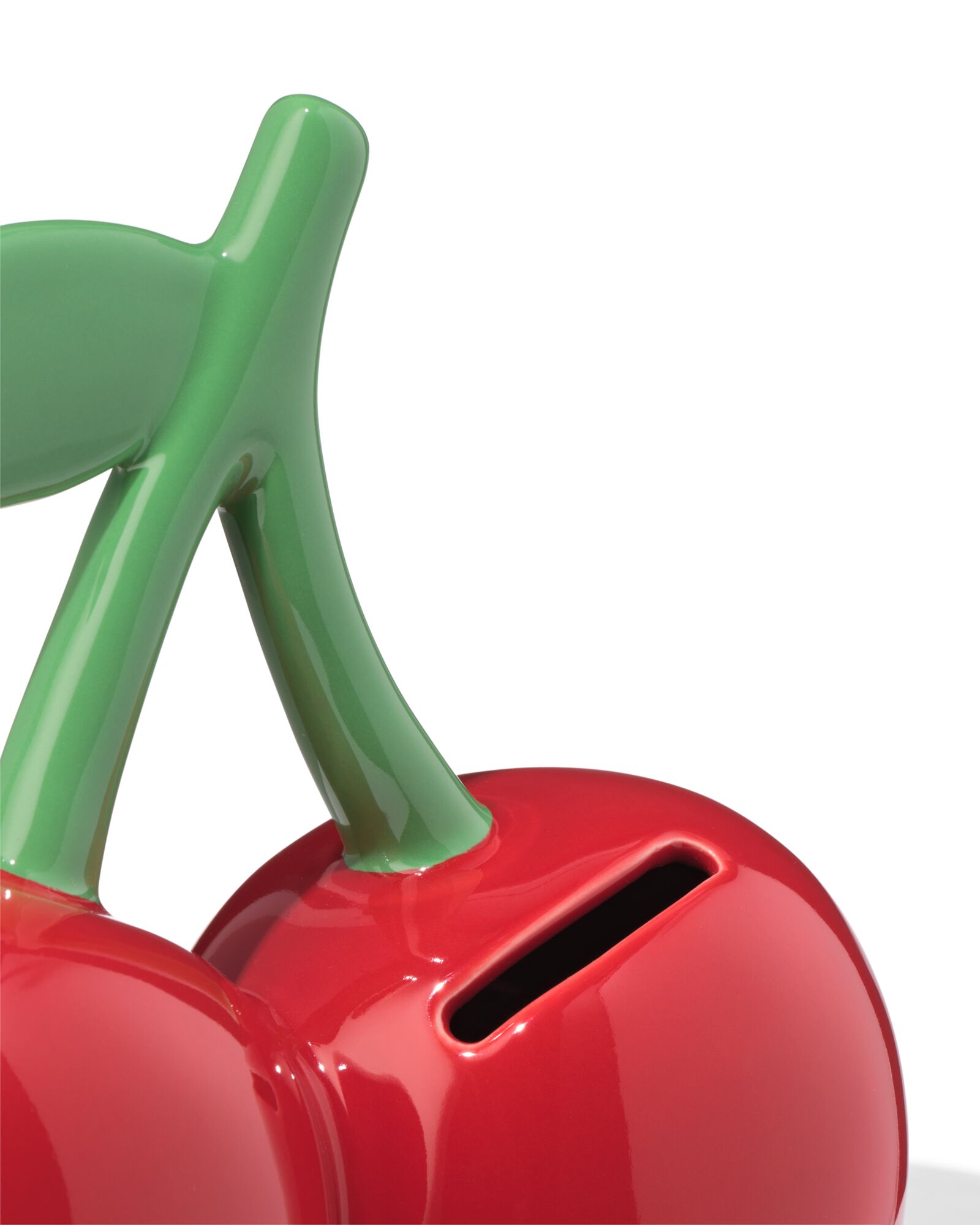 Spardose 15,3 x 8,4 x 14,4 cm, Keramik Kirschen - 61104538 - HEMA