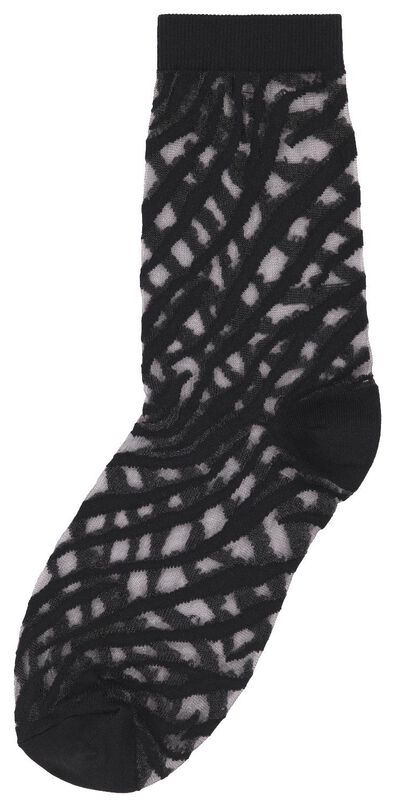 chaussettes femme zèbre noir - 1000025211 - HEMA