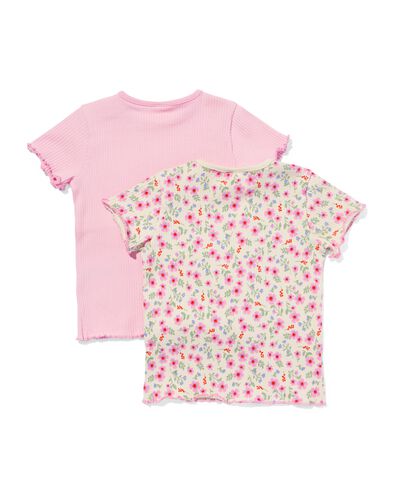 T-shirts b&eacute;b&eacute; framboise - 2 pi&egrave;ces rose - 33088060PINK - HEMA