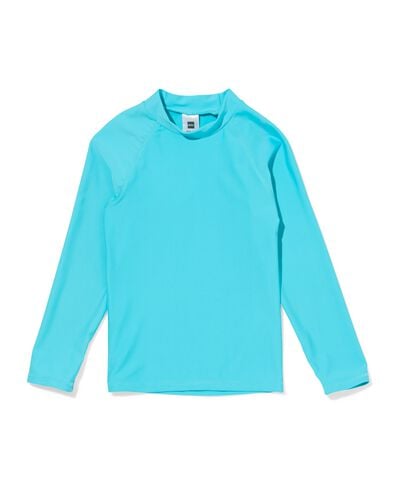 kinderzwemshirt UPF40+ aqua aqua - 22260515AQUA - HEMA