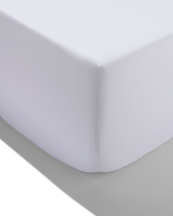 hoeslaken satijn 180x200 wit - 5190092 - HEMA
