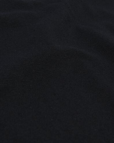 heren t-shirt slim fit v-hals extra lang zwart zwart - 1000009853 - HEMA