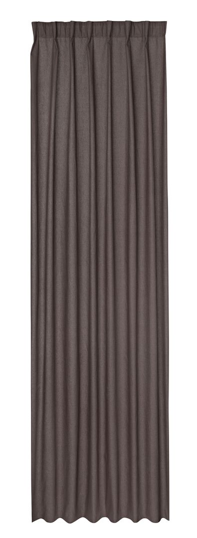 rideau pr&ecirc;t-&agrave;-poser avec ruban plisseur anthracite - 7632123 - HEMA