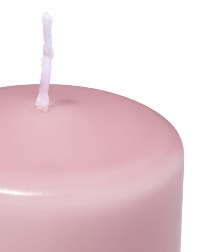 bougie pilier ⌀7x14cm vieux rose vieux rose 7 x 14 - 13509050 - HEMA