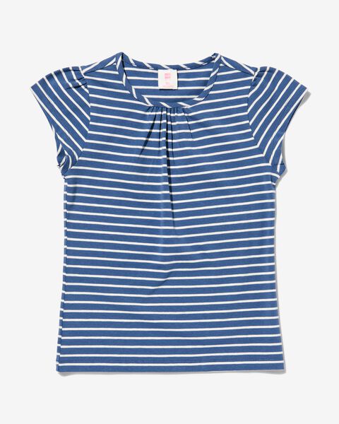 t-shirt enfant à rayures bleu bleu - 1000030416 - HEMA