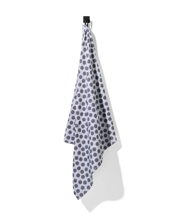 torchon 65x65 coton gris pois - 5440226 - HEMA
