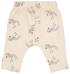 pantalon nouveau-né coton zèbre sable sable - 1000026785 - HEMA