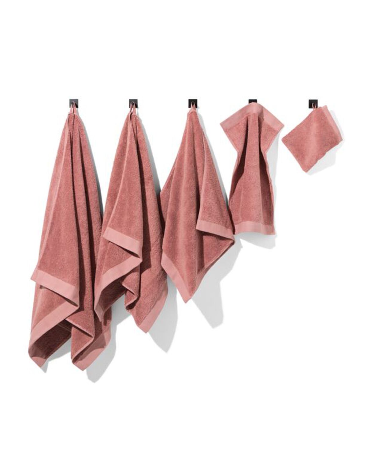 serviette de bain qualité hôtel extra douce rose vif - 201404.0 - HEMA