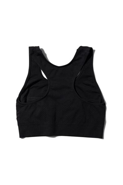 haut de sport sans coutures - support l&eacute;ger noir - 1000002450 - HEMA