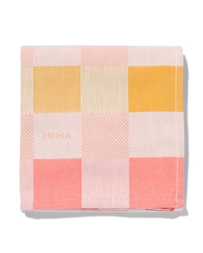 torchon 65x65 coton avec carreaux - 5420028 - HEMA