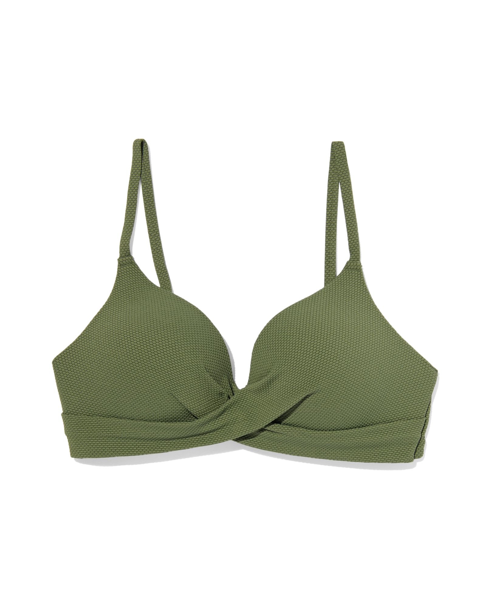 haut de bikini sans armatures femme vert arm&eacute;e - 1000030436 - HEMA