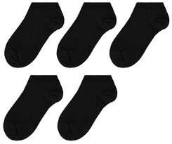 5 paires de socquettes femme noir noir - 1000026989 - HEMA