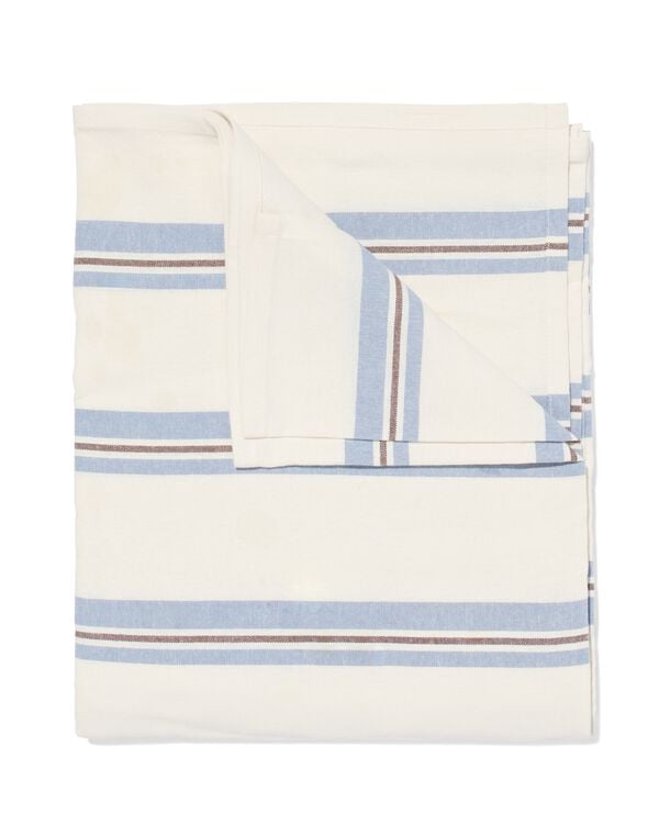 nappe XL 140x240cm coton rayures bleu - 5300095 - HEMA