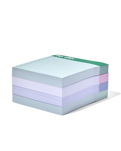 sticky notes blokjes met bedrukking 7.5x7.5 - 400 vel - 14170190 - HEMA