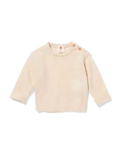 pull pour nouveau-n&eacute; laine m&eacute;rinos &eacute;cru - 33437020ECRU - HEMA