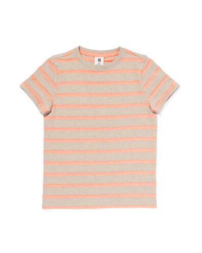 Kinder-T-Shirt, Streifen orange orange - 30785305ORANGE - HEMA
