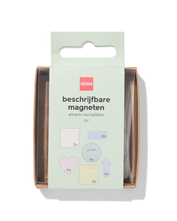 Beschreibbare Magneten &ndash; 22 St&uuml;ck - 14404006 - HEMA