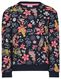 Kinder-Sweatshirt, Blumen dunkelblau - 1000026173 - HEMA